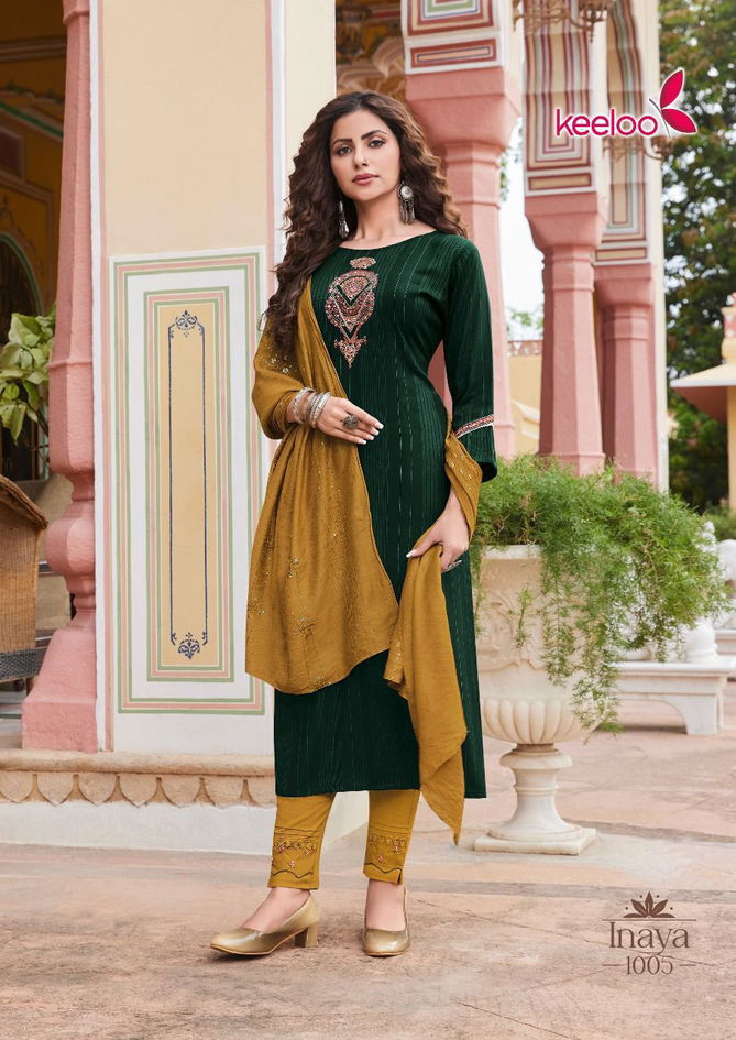 Keeloo Inaya 1 Wholesale Kurti Pant With Dupatta Collection